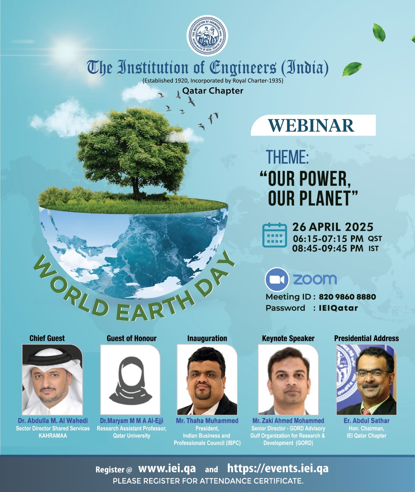 Webinar Theme: Our Power, Our Planet