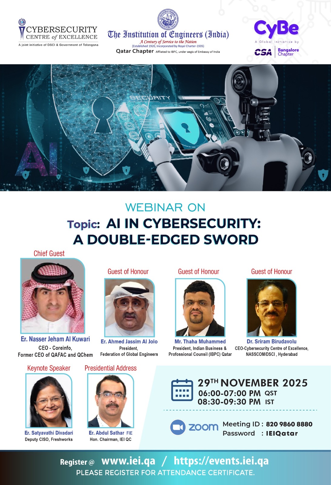 Webinar On AI IN CYBER SECURITY: A DOUBLE-EDGED SWORD