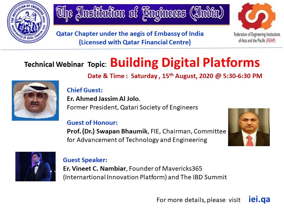 Technical Webinar on the topic - Building Digital Platforms